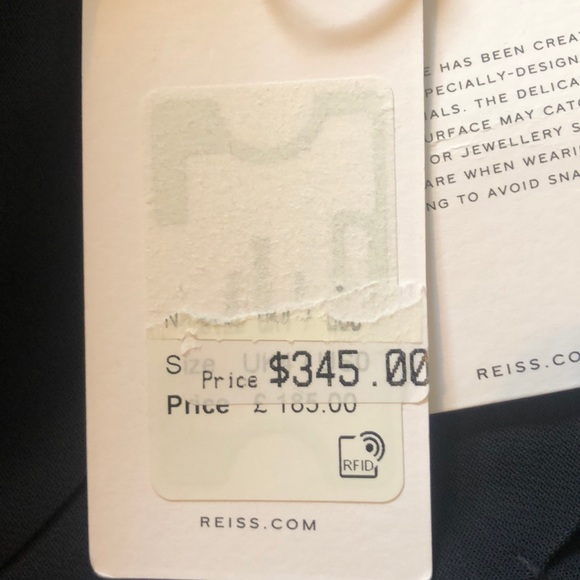 Reiss Delfina Pintuck Dress Navy Size 0 & Size 6 - Picture 6 of 8